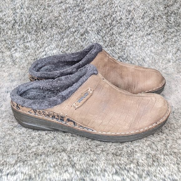 Teva Kiru Leather Slip On Mule Slipper Brown Women's 7 - Picture 1 of 9